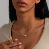 14K Gold Heart Shape Pendant Magnetic Necklace