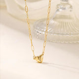 14K Gold Heart Shape Pendant Magnetic Necklace
